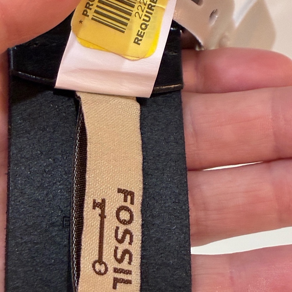 Fossil women’s belt. Crafted from high-quality black leather, New old stock - Picture 3 of 8